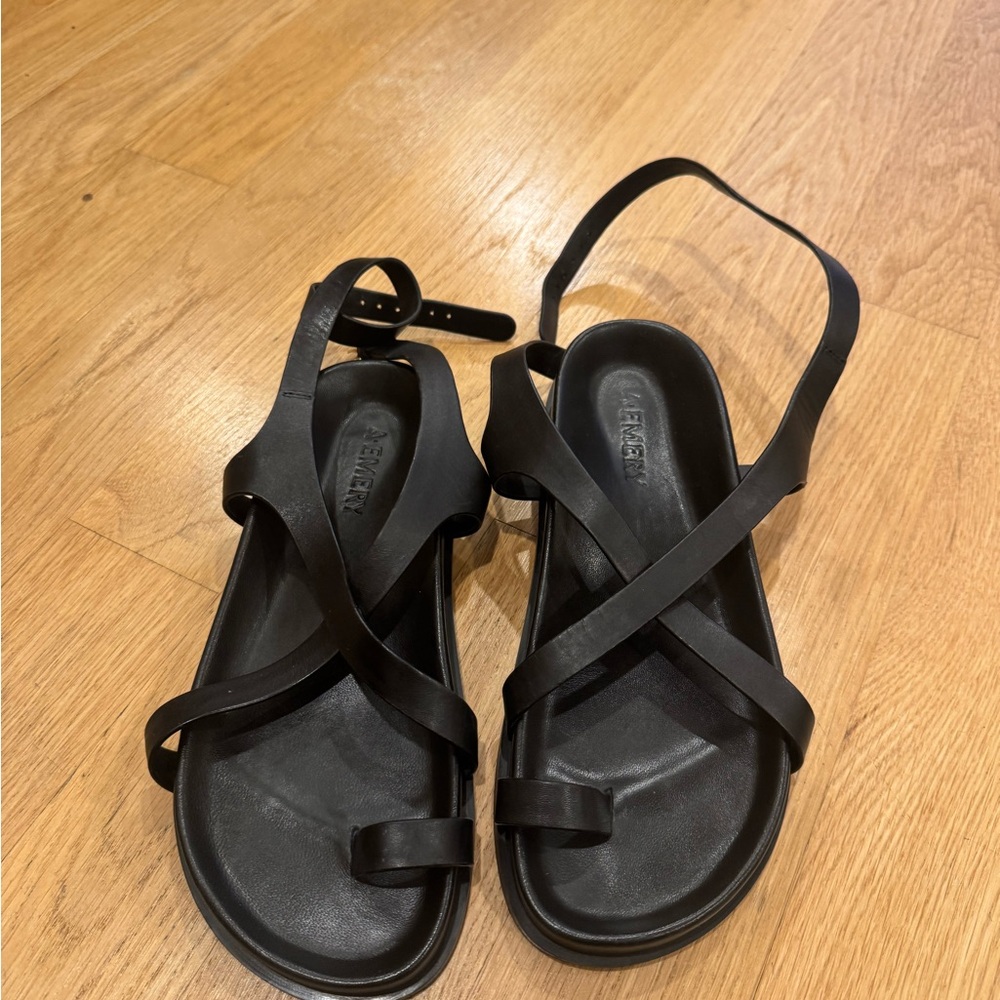 A.Emery black Jalen slim sandal